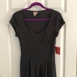 Mossimo gray medium baby doll flowy dress NWT